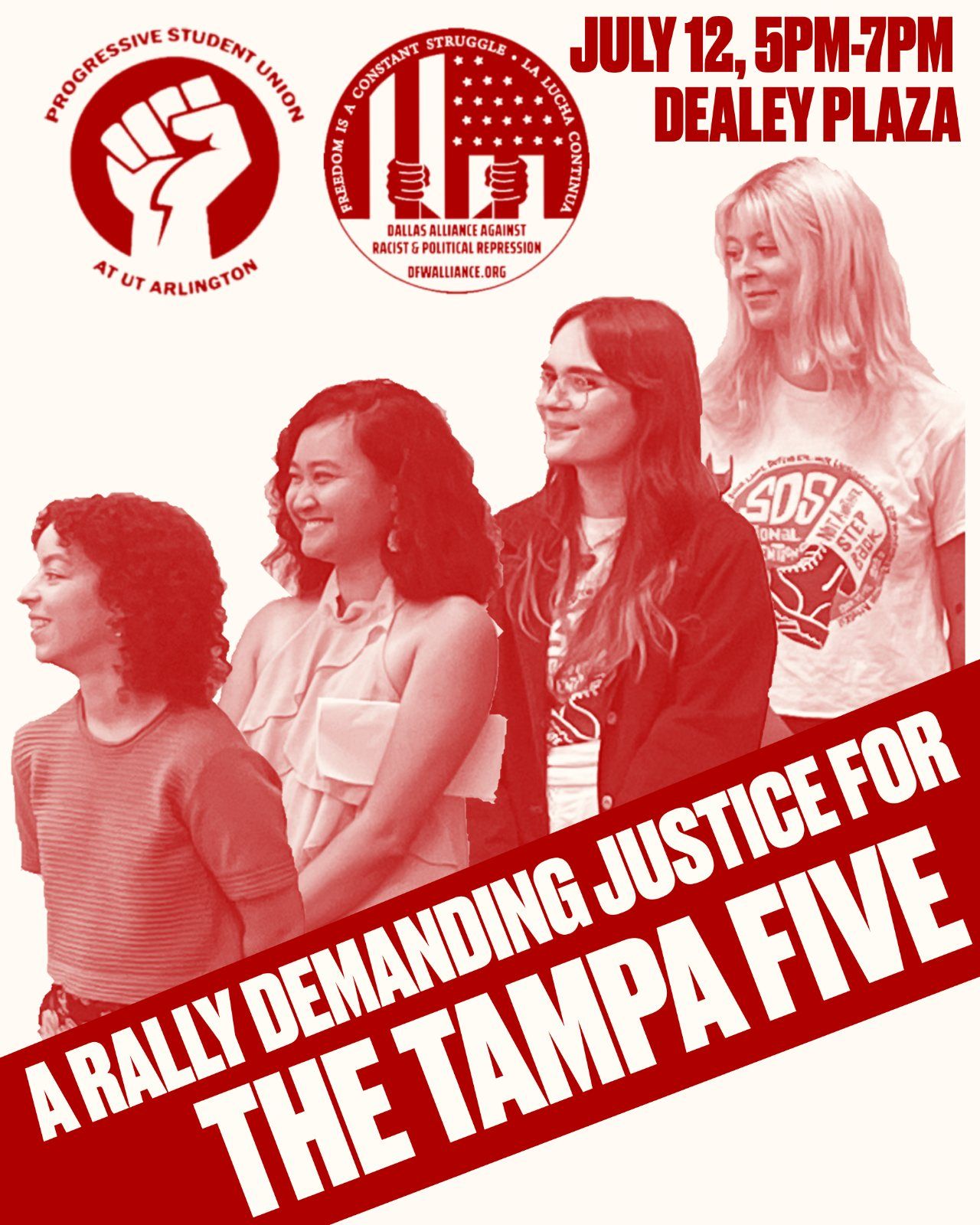 July 12 Action: Justice for the Tampa 5!