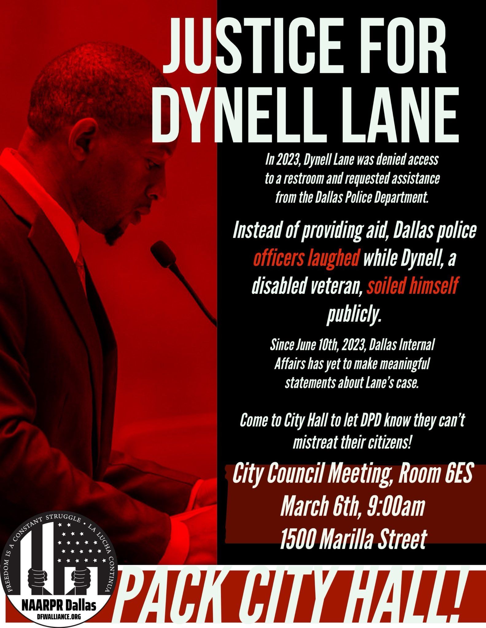 Call-In Campaign for DyNell Lane! Today-Tuesday