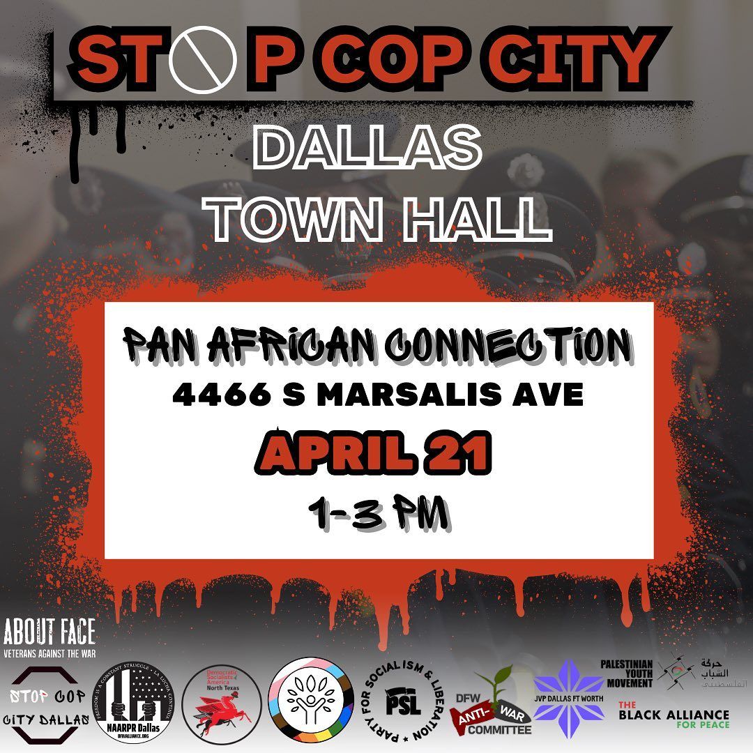 Stop $140M Dallas Police Militarization & Training Megafacility: Vote NO on 'Cop City' Proposition F